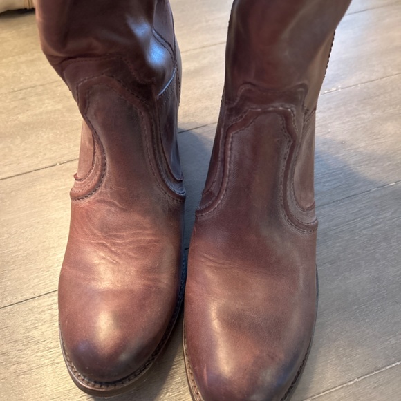 Frye Jane boots tall brown size 11 - Picture 3 of 9